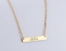 Gold Bar Necklace